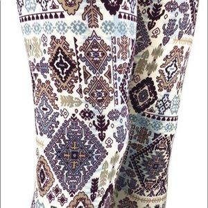 New Bohemian  multi Peachskin leggings 
Plus size